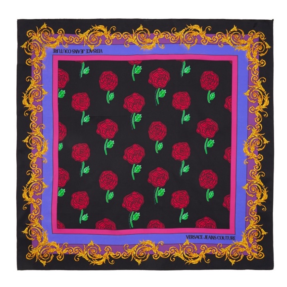 Multicolor Roses Scarf from VERSACE JEANS COUTURE